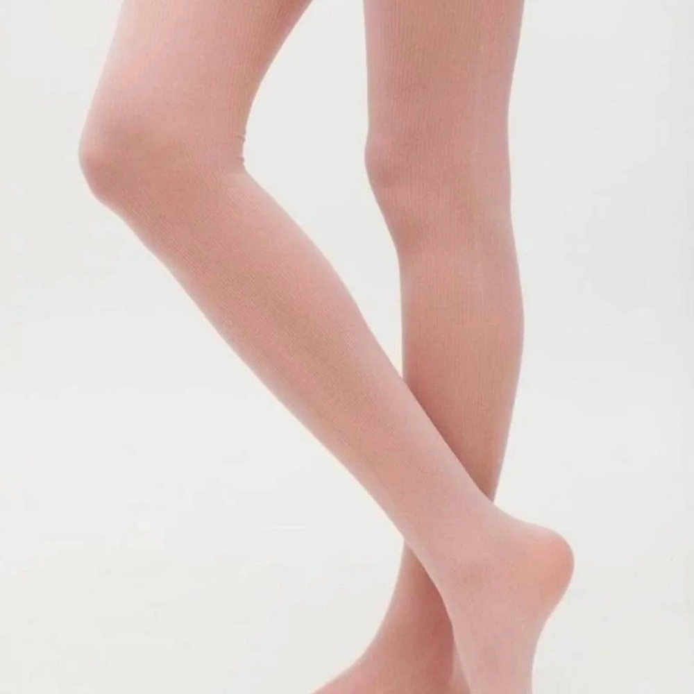 Urban Outfitters Pink Ribbed Tights/Leggings